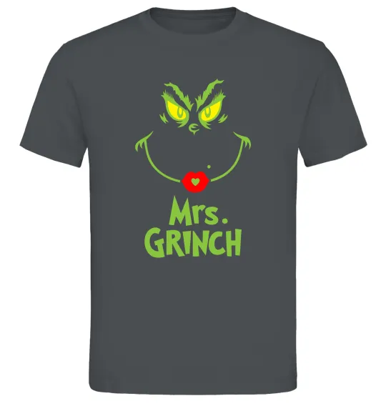Мужская футболка Mrs.Grinch Графит фото