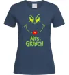 Женская футболка Mrs.Grinch Темно-синий Женская футболка Mrs.Grinch Темно-синий фото