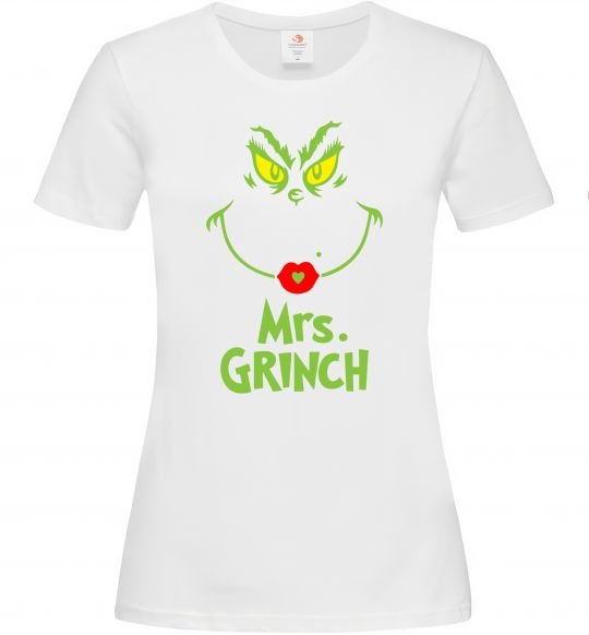 Женская футболка Mrs.Grinch Белый фото