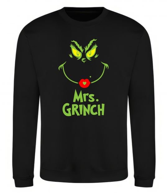 Свитшот Mrs.Grinch Черный фото