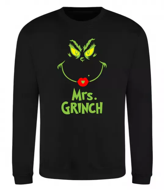 Світшот Mrs.Grinch Чорний фото