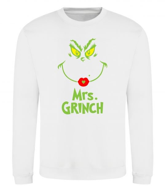 Свитшот Mrs.Grinch Белый фото