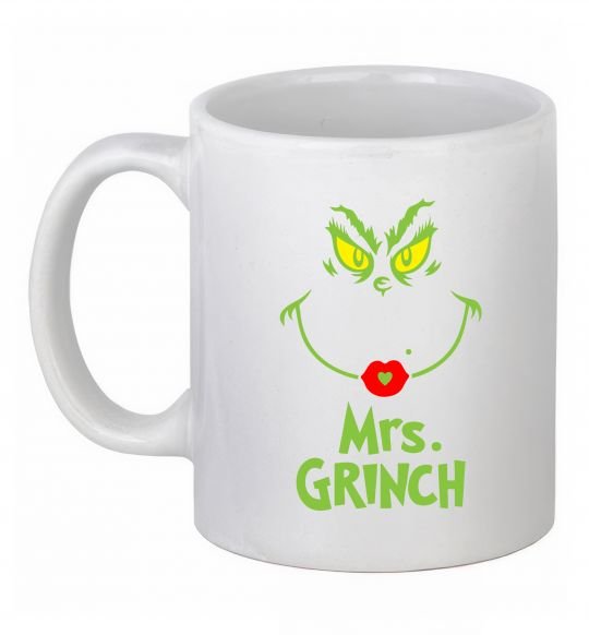 Чашка керамическая Mrs.Grinch Белый фото