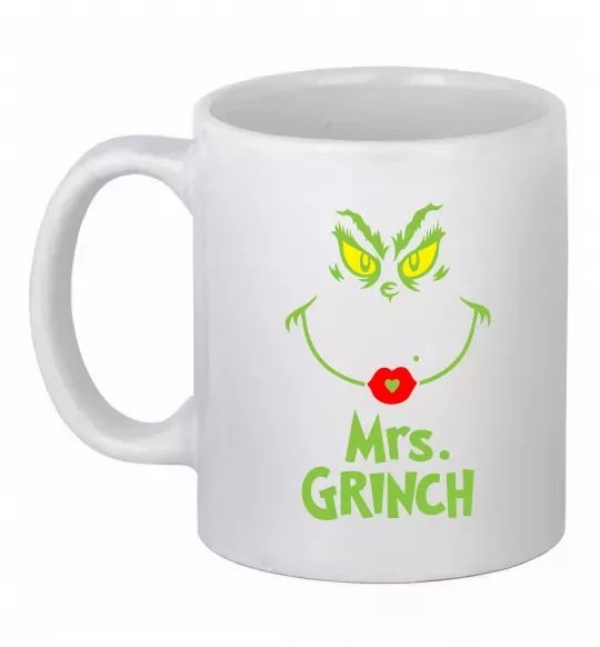 Чашка керамічна Mrs.Grinch Білий фото