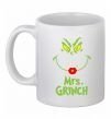 Чашка керамическая Mrs.Grinch Белый фото