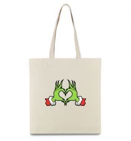 Эко-сумка Грінч сердечко