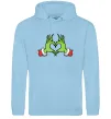 Мужская толстовка (худи) Грінч сердечко Голубой Мужская толстовка (худи) Грінч сердечко Голубой фото