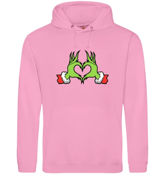 Женская толстовка (худи) Грінч сердечко Розовый фото