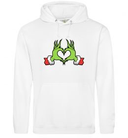 Жіноча толстовка (худі) Грінч сердечко