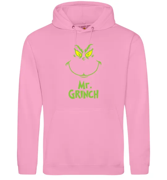 Мужская толстовка (худи) Mr.Grinch Розовый фото