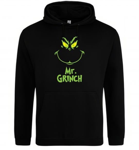 Мужская толстовка (худи) Mr.Grinch Черный фото