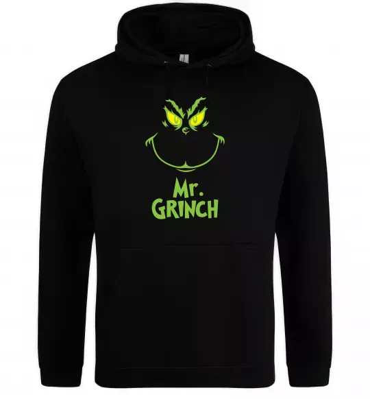 Чоловіча толстовка (худі) Mr.Grinch Чорний фото