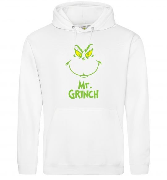 Женская толстовка (худи) Mr.Grinch Белый фото