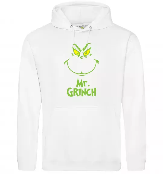 Женская толстовка (худи) Mr.Grinch Белый фото