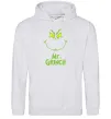 Женская толстовка (худи) Mr.Grinch Серый меланж фото