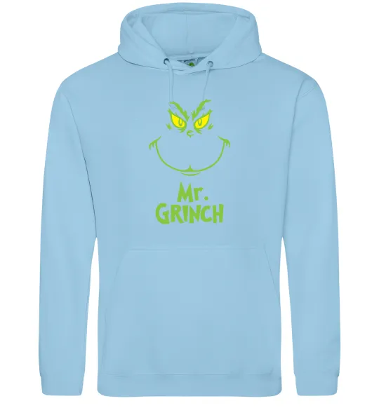 Женская толстовка (худи) Mr.Grinch Голубой фото
