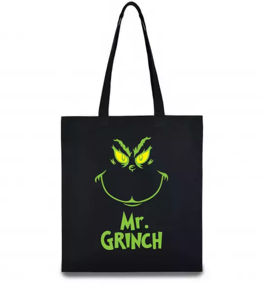 Еко-сумка Mr.Grinch Чорний фото