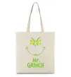 Еко-сумка Mr.Grinch Бежевий фото