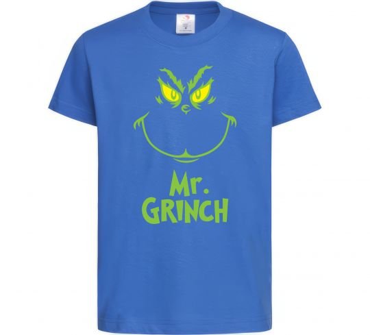 Детская футболка Mr.Grinch Ярко-синий фото