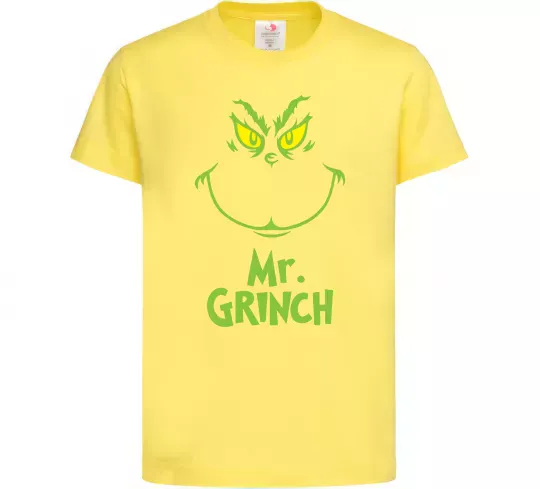 Детская футболка Mr.Grinch Лимонный фото