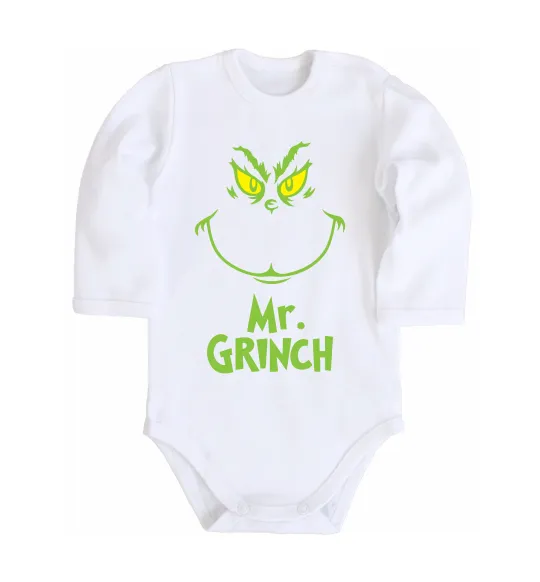 Дитячий бодік Mr.Grinch Білий фото
