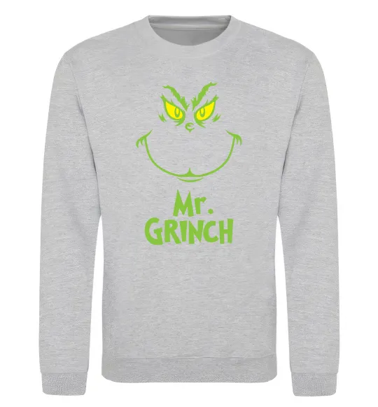 Світшот Mr.Grinch Сірий меланж фото