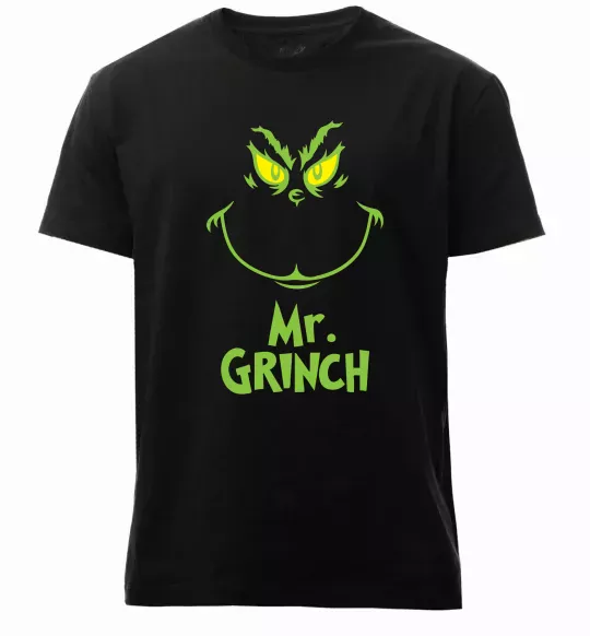 Чоловіча преміум футболка Mr.Grinch Чорний фото