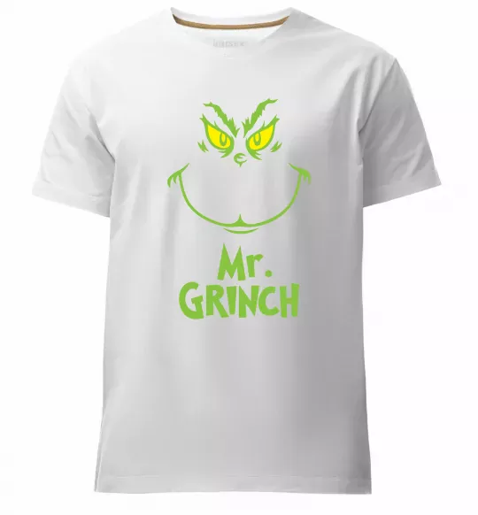 Чоловіча преміум футболка Mr.Grinch Білий фото