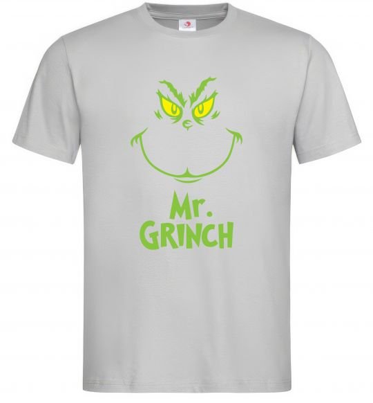 Мужская футболка Mr.Grinch Серый фото