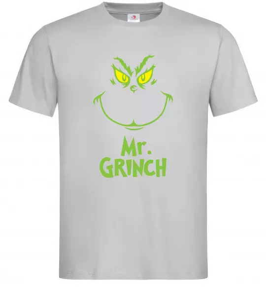 Мужская футболка Mr.Grinch Серый фото