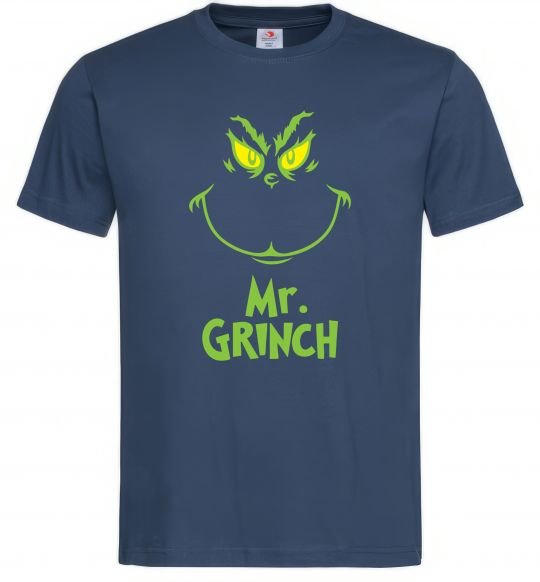 Мужская футболка Mr.Grinch Темно-синий фото