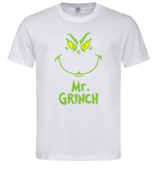 Мужская футболка Mr.Grinch Белый фото