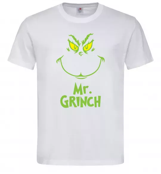 Мужская футболка Mr.Grinch Белый фото