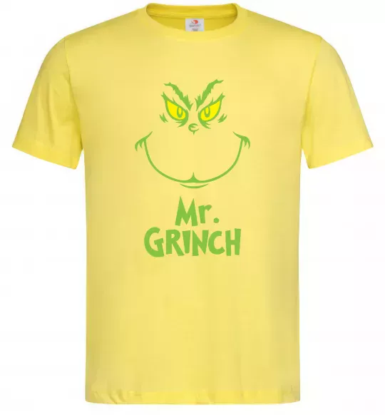 Мужская футболка Mr.Grinch Лимонный фото