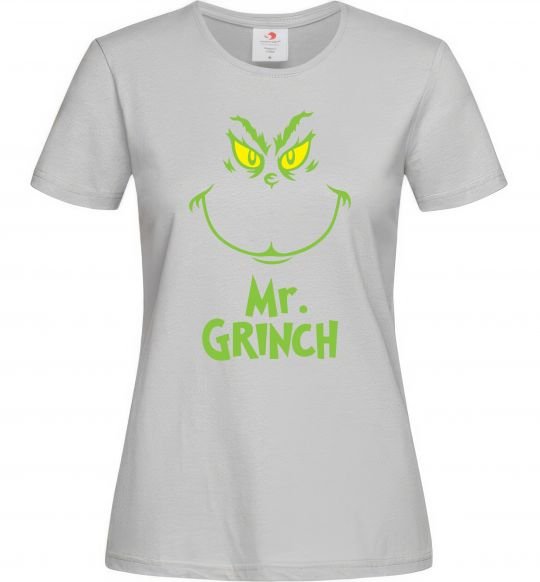 Женская футболка Mr.Grinch Серый фото