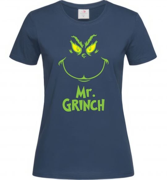 Женская футболка Mr.Grinch Темно-синий фото