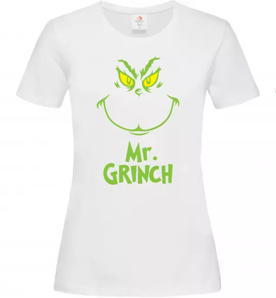 Женская футболка Mr.Grinch Белый фото