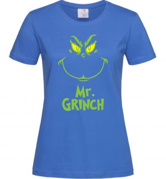 Женская футболка Mr.Grinch Ярко-синий фото