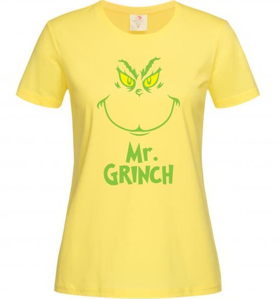 Женская футболка Mr.Grinch Лимонный фото