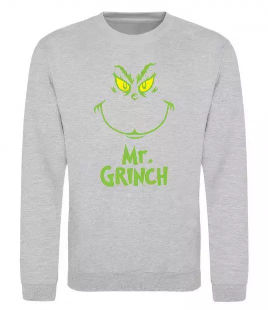Світшот Mr.Grinch Сірий меланж фото