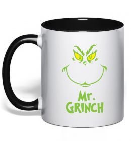 Чашка з кольоровою ручкою Mr.Grinch