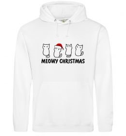 Чоловіча толстовка (худі) Новорічні котики Чоловіча толстовка (худі) Новорічні котики
