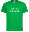 Чоловіча футболка Новорічні котики Зелений фото