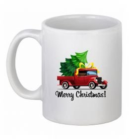 Чашка керамічна Пікап з ялинкою Чашка керамічна Пікап з ялинкою