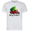 Чоловіча футболка Пікап з ялинкою Білий Чоловіча футболка Пікап з ялинкою Білий фото