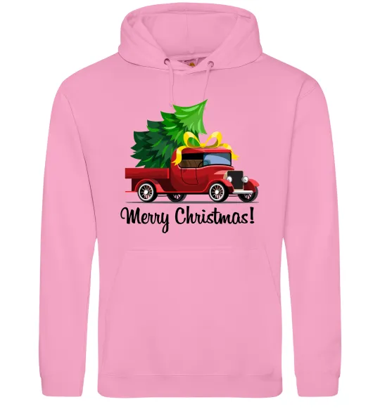 Чоловіча толстовка (худі) Пікап з ялинкою Рожевий фото
