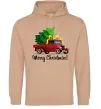 Женская толстовка (худи) Пікап з ялинкою Песочный Женская толстовка (худи) Пікап з ялинкою Песочный фото