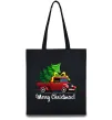Еко-сумка Пікап з ялинкою Чорний фото