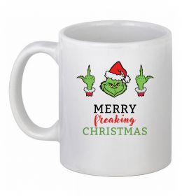 Чашка керамічна Грінч Merry Christmas Чашка керамічна Грінч Merry Christmas