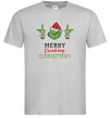 Чоловіча футболка Грінч Merry Christmas Сірий Чоловіча футболка Грінч Merry Christmas Сірий фото